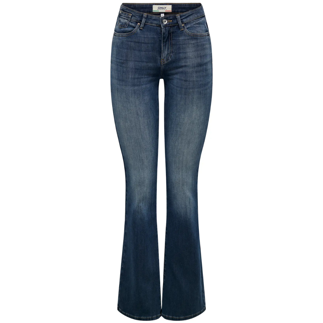 Only Ženske Farmerke ONLBLUSH Mid Waist Flared Fit